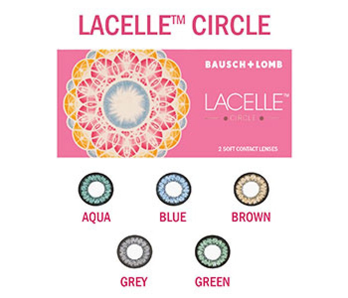 Bausch & Lomb Lacelle Circle Monthly Disposable Contact Lens (2 Lenses )