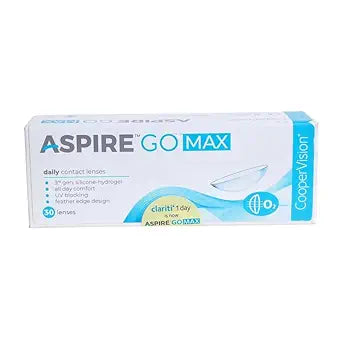 CooperVision Aspire Go Max UV Spherical Daily Disposable Hydrogel Lenses (30 Lenses/Box)